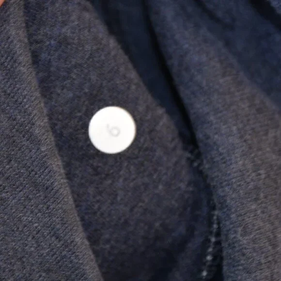 Lululemon Scuba Hoodie Classic Cotton Fleece In Heathered Naval Blue Sz 6 - Picture 8 of 10